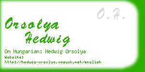 orsolya hedwig business card